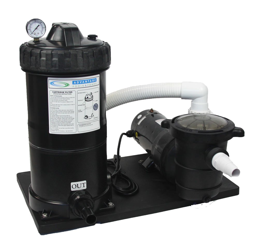 pool pump with cartridge filter